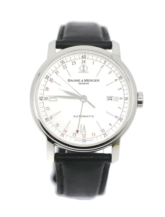 Baume & Mercier Classima Executive GMT Stainless Steel Watch 65494
