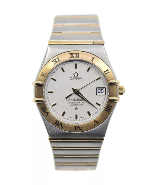 Omega Constellation Two Tone Stainless Steel Watch 1202.30