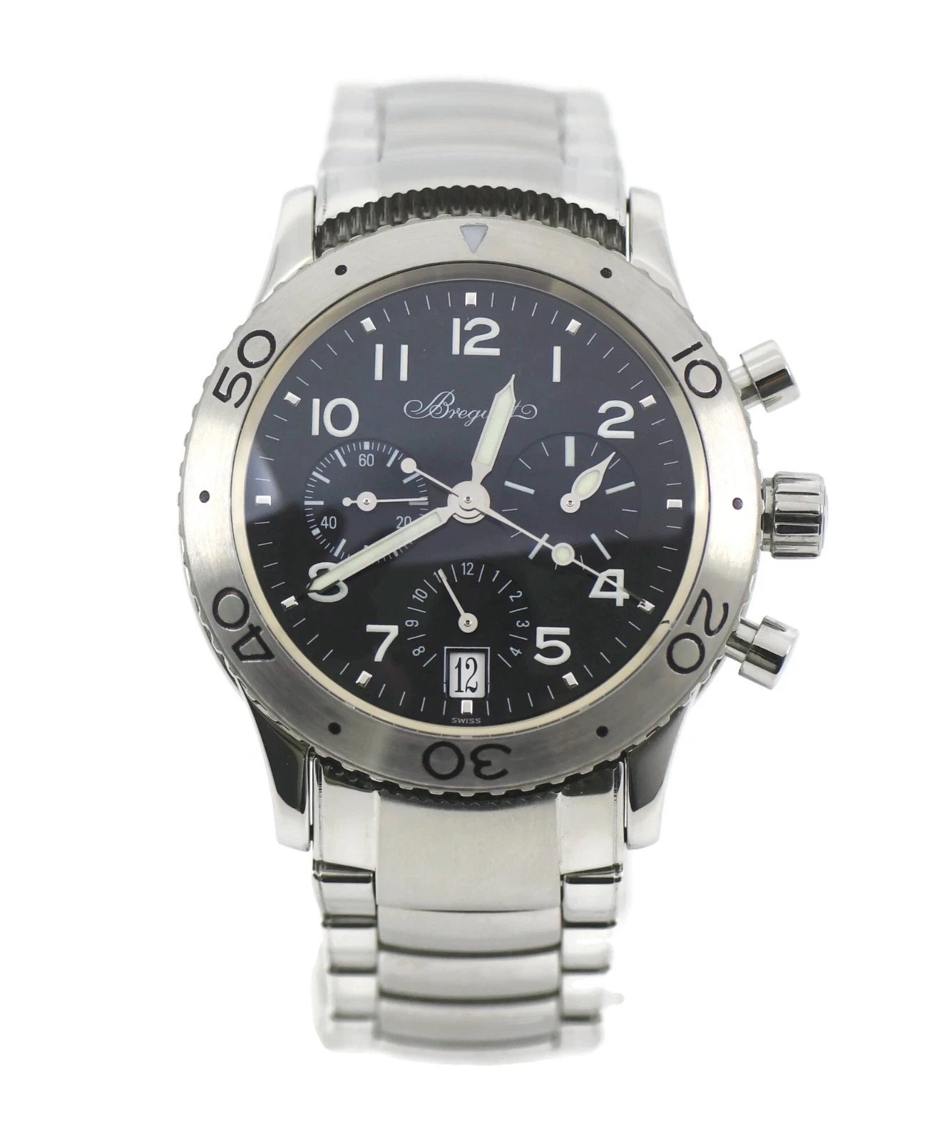 Breguet Transatlantique Type XX Stainless Steel Watch 3820