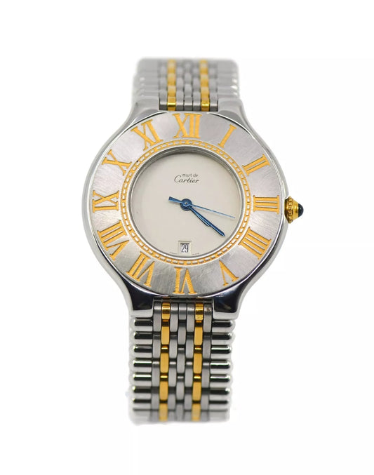 Cartier Must 21 XL 18K/Stainless Steel Watch W10052F4