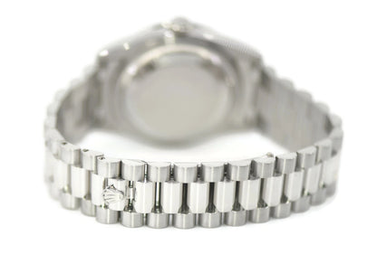 Rolex Day Date Diamond Meteorite Platinum Watch 118346