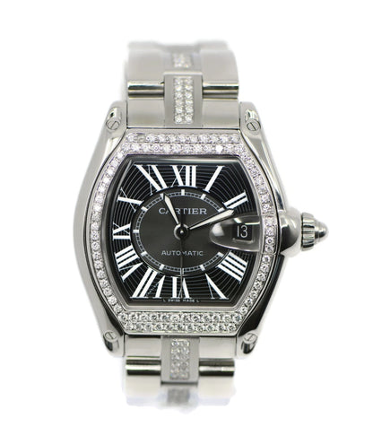 Cartier Roadster Large Diamond Stainless Steel Watch W62041V3