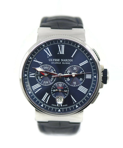 Ulysse Nardin Marine Chronograph Stainless Steel Watch 1533-150