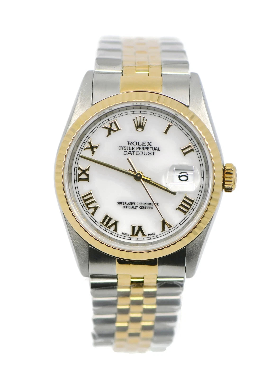 Rolex Datejust 18K/Stainless Steel Watch 16233