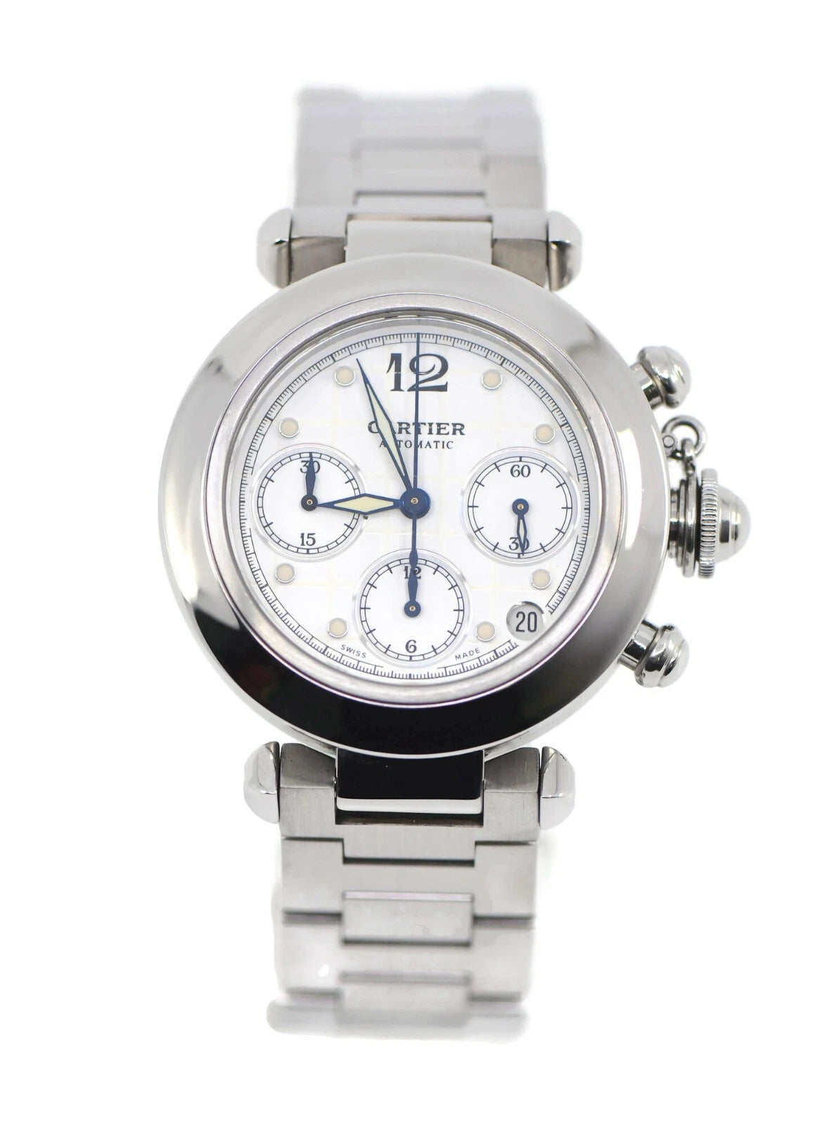 Cartier Pasha Chronograph Stainless Steel Watch 2412