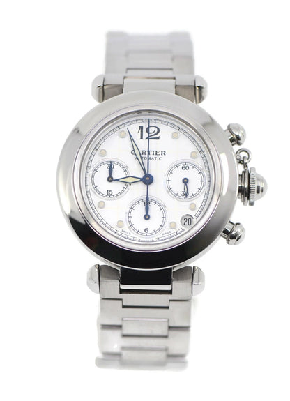 Cartier Pasha Chronograph Stainless Steel Watch 2412
