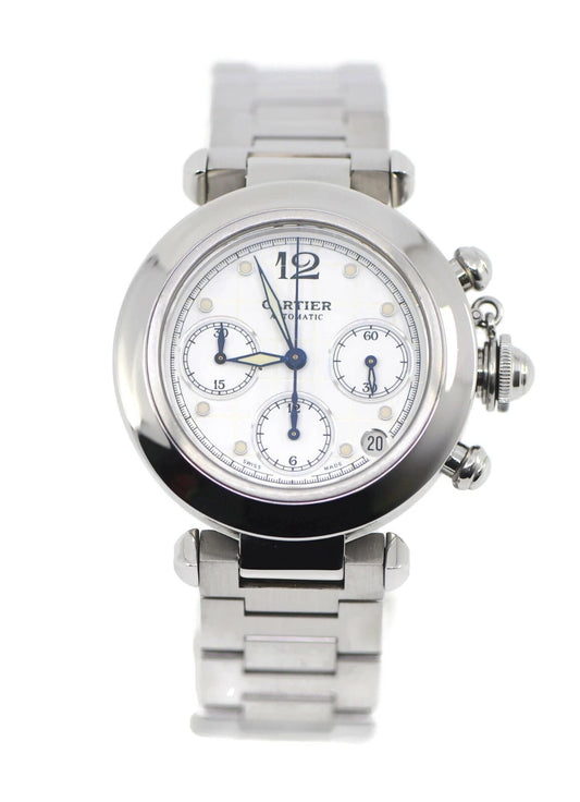 Cartier Pasha Chronograph Stainless Steel Watch 2412