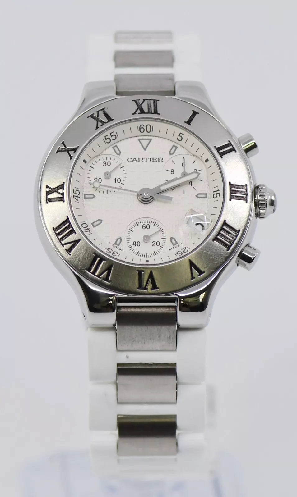 Cartier Must 21 Chronoscaph Stainless Steel Watch 2424