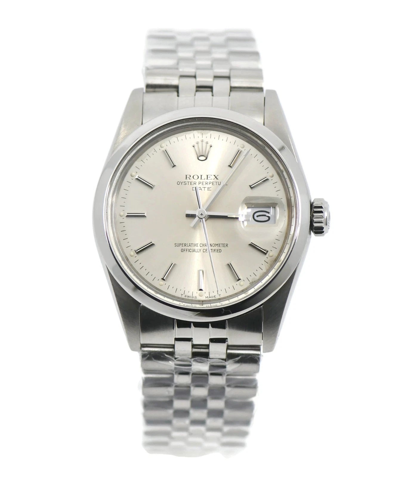 Rolex Oyster Perpetual Date Stainless Steel Watch 15000