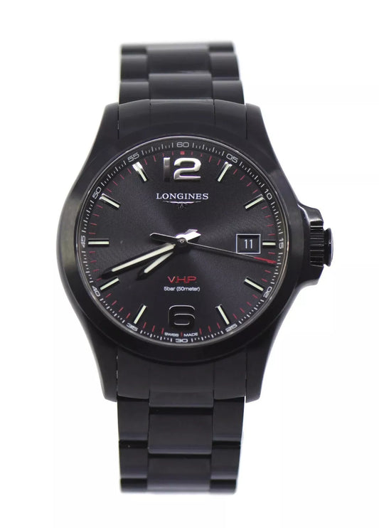 Longines Conquest PVD VHP Stainless Steel Watch L3.726.4.56.6