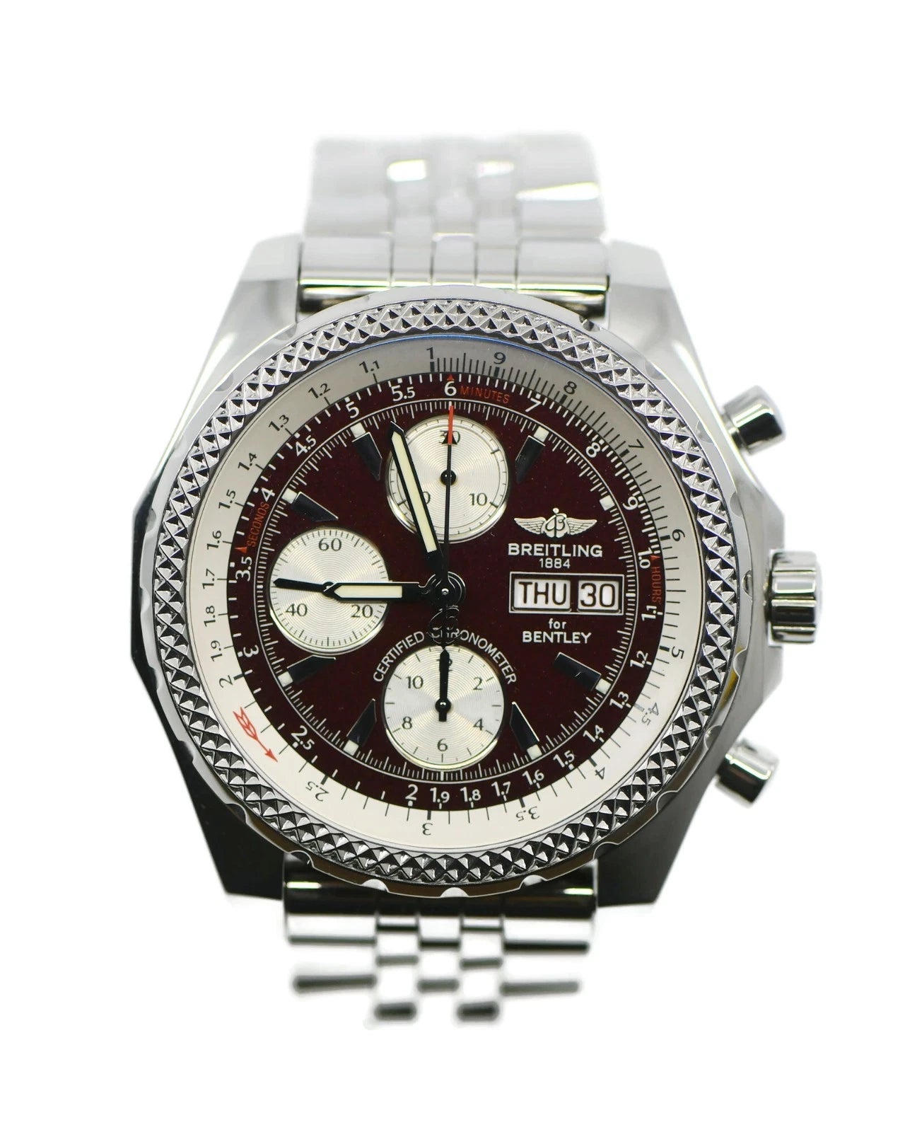 Breitling Bentley Chronograph Stainless Steel Watch A13362