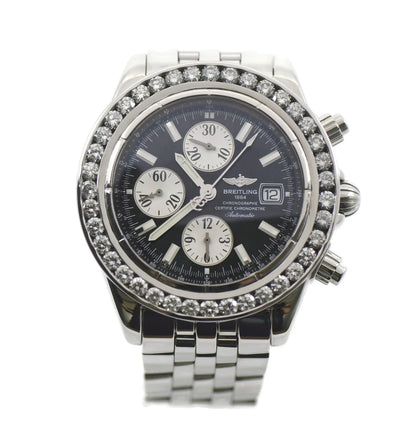 Breitling Chronomat Evolution Diamond Stainless Steel Watch A13356