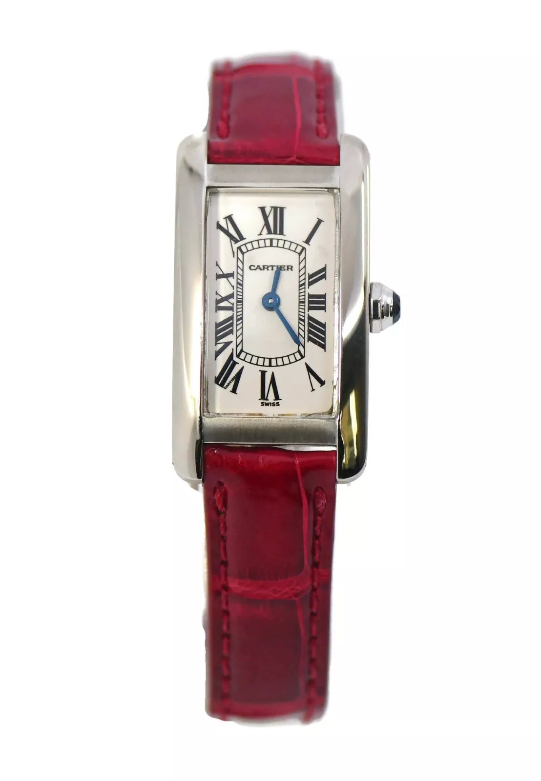 Cartier Tank American 18K White Gold Watch W2601956