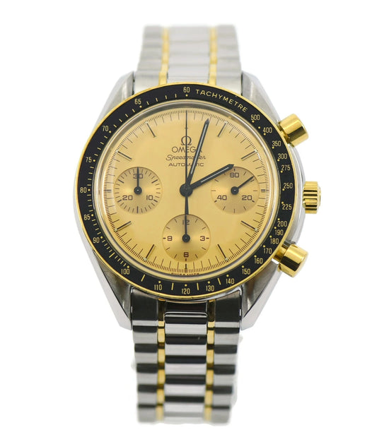 Omega Speedmaster Reduced 18K/Stainless Steel Watch 175.0032