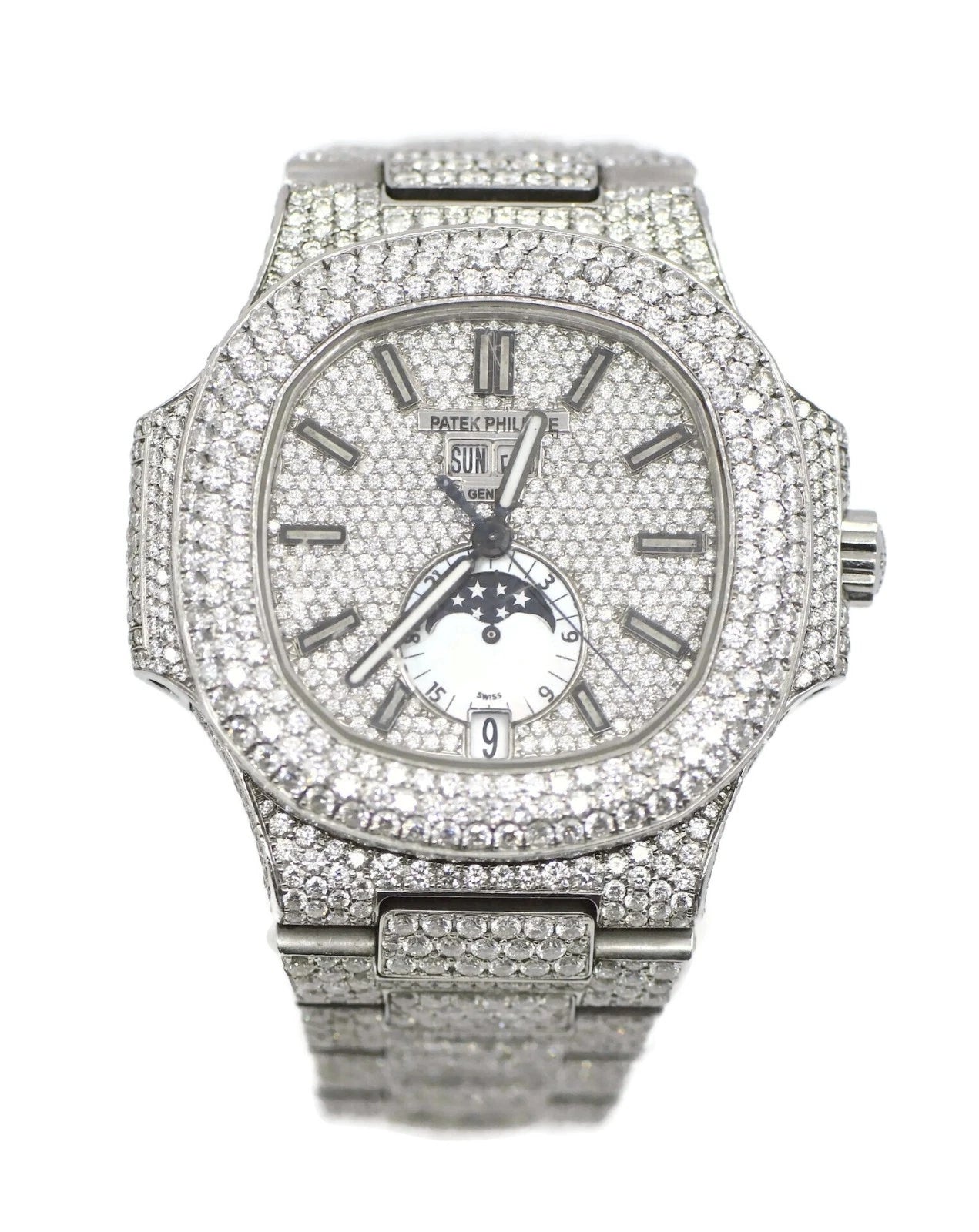 Patek Philippe Nautilus Diamond Stainless Steel Watch 5726/1A