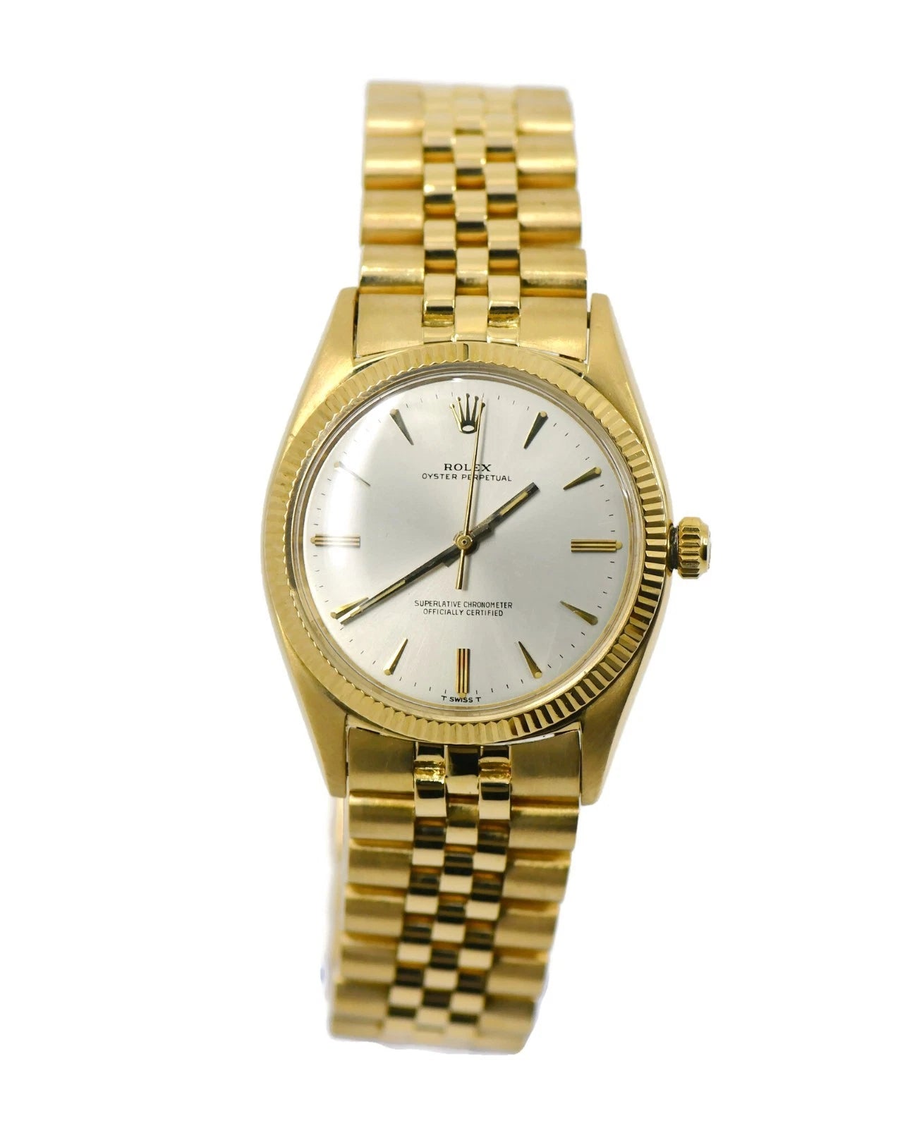 Rolex Oyster Perpetual 18K Yellow Gold Watch 1013