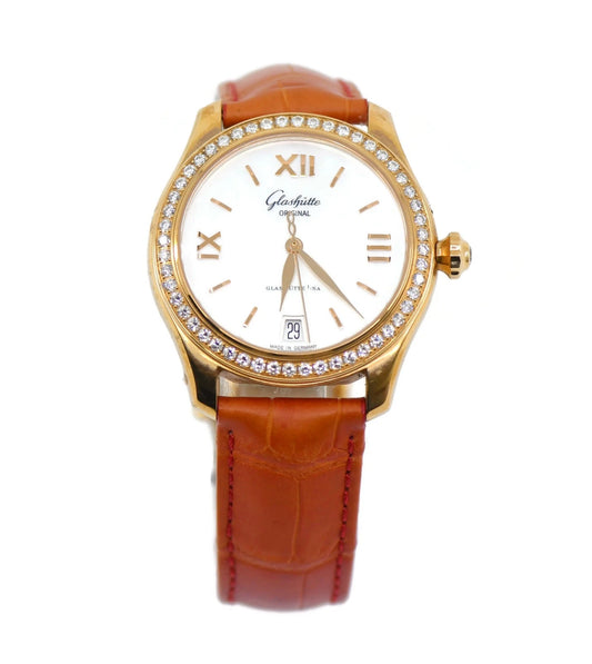 Glashutte Original Serenade Diamond 18K Rose Gold Watch 39-22-09-11-4