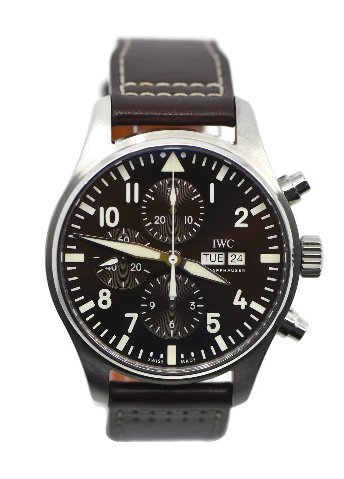 IWC Pilot Chronograph Stainless Steel Watch IW377713