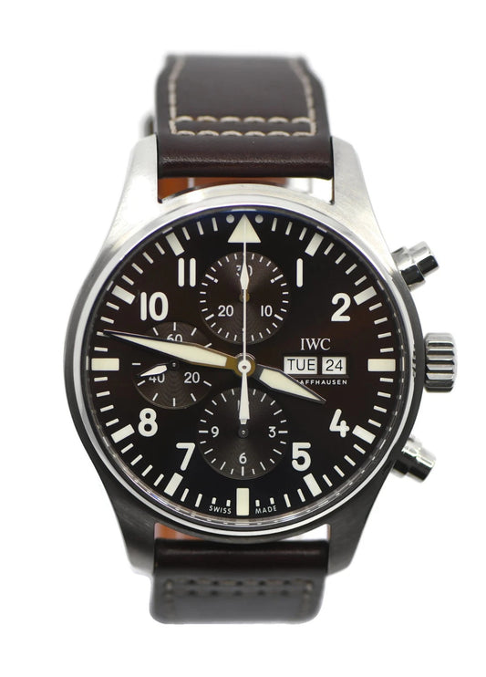 IWC Pilot Chronograph Stainless Steel Watch IW377713