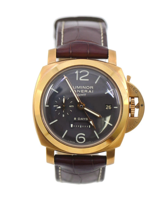 Panerai Luminor GMT 18K Rose Gold Watch PAM00289