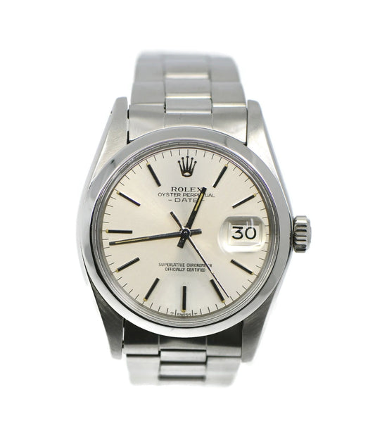 Rolex Oyster Perpetual Date Stainless Steel Watch 1500