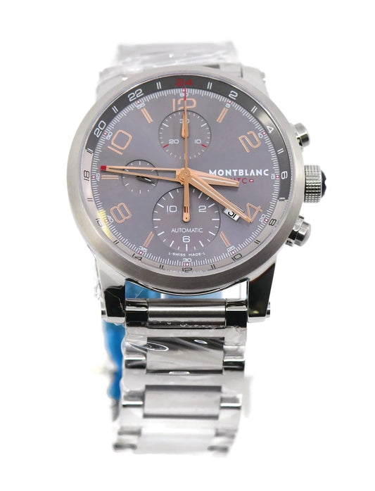 Montblanc Timewalker GMT Chronograph Stainless Steel Watch 107303