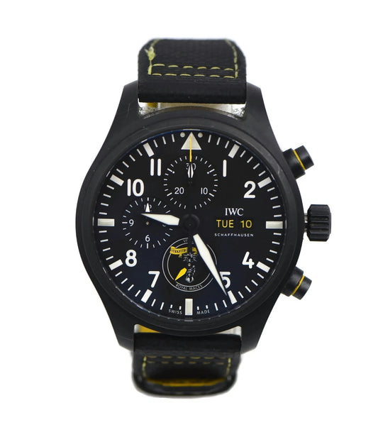 IWC Pilot Royal Maces Chronograph Ceramic Watch IW389107