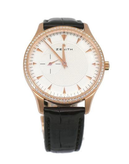 Zenith Elite Diamond 18K Rose Gold Watch 22.2010.681