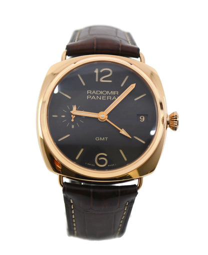 Panerai Radiomir 3 Day GMT 18K Rose Gold Watch PAM00421