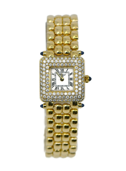 Chopard Happy Sport Diamond 18K Yellow Gold Watch 10/6115