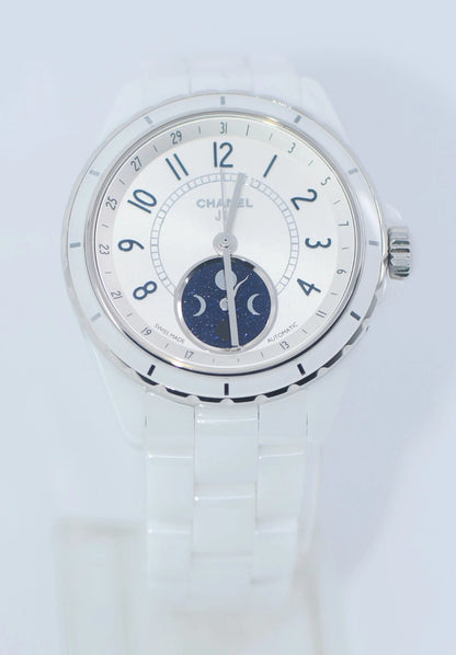 Chanel J12 Moonphase White Ceramic Watch H3404
