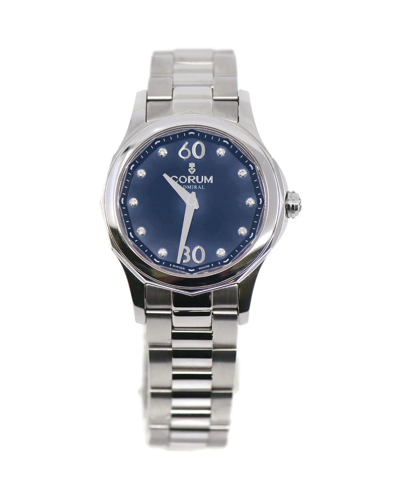 Corum Admirals Cup Diamond Stainless Steel Watch A400/03690