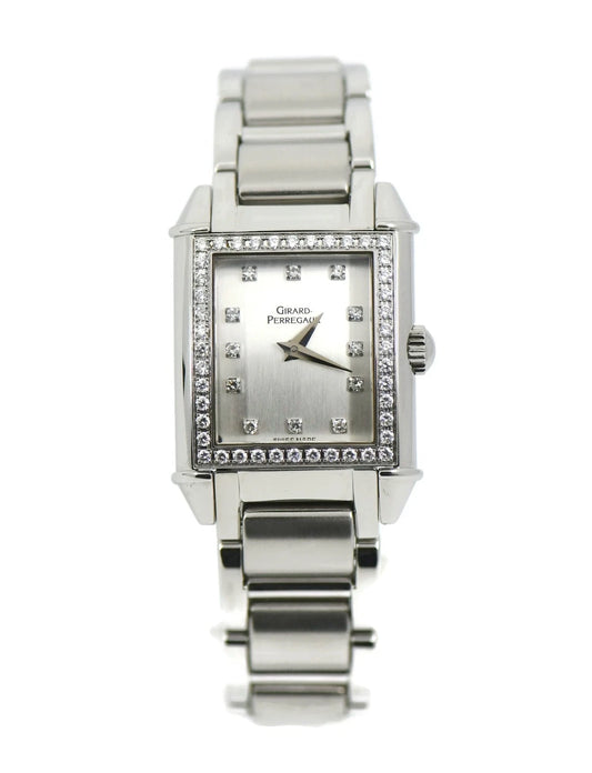 Girard Perregaux Diamond Vintage Stainless Steel Watch 2592