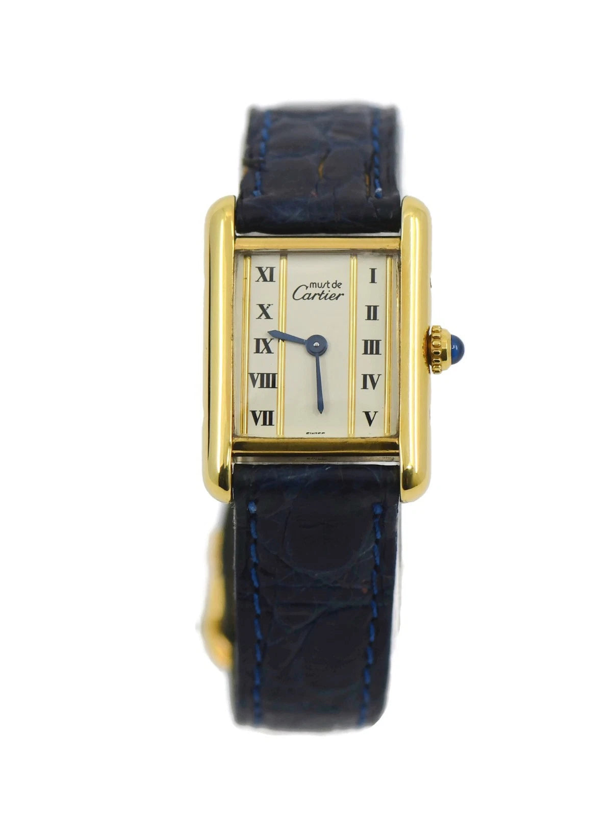 Cartier Tank Vermeil Sterling Silver Watch 5057001