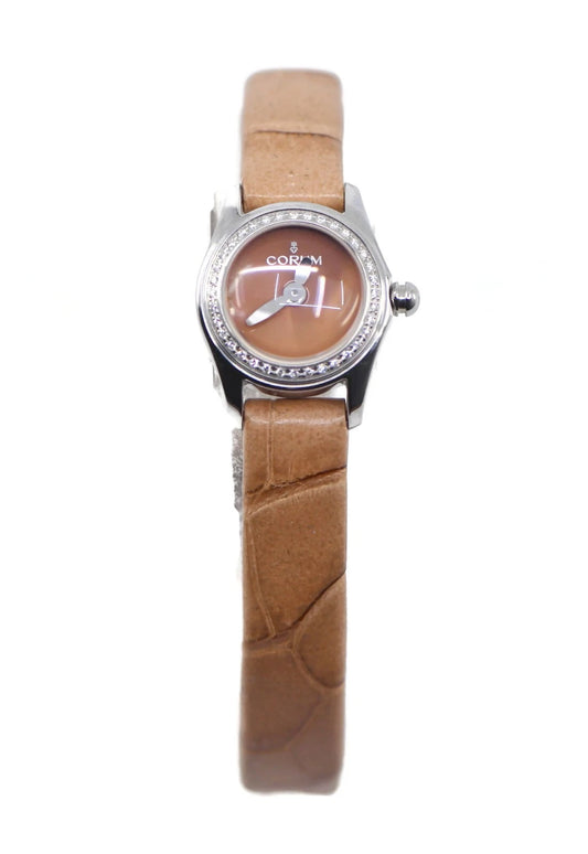 Corum Bubble Mini Diamond Stainless Steel Watch L137/03602