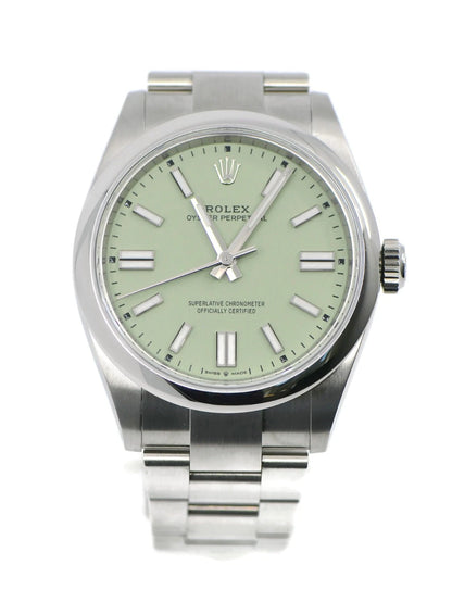 Rolex Oyster Perpetual 41 Pistachio Stainless Steel Watch 134300