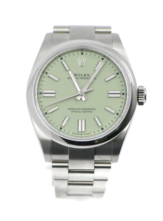 Rolex Oyster Perpetual 41 Pistachio Stainless Steel Watch 134300