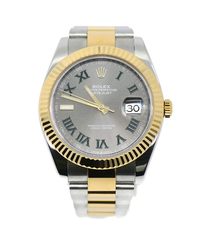 Rolex Datejust 41 Wimbledon 18K/Stainless Steel Watch 126333