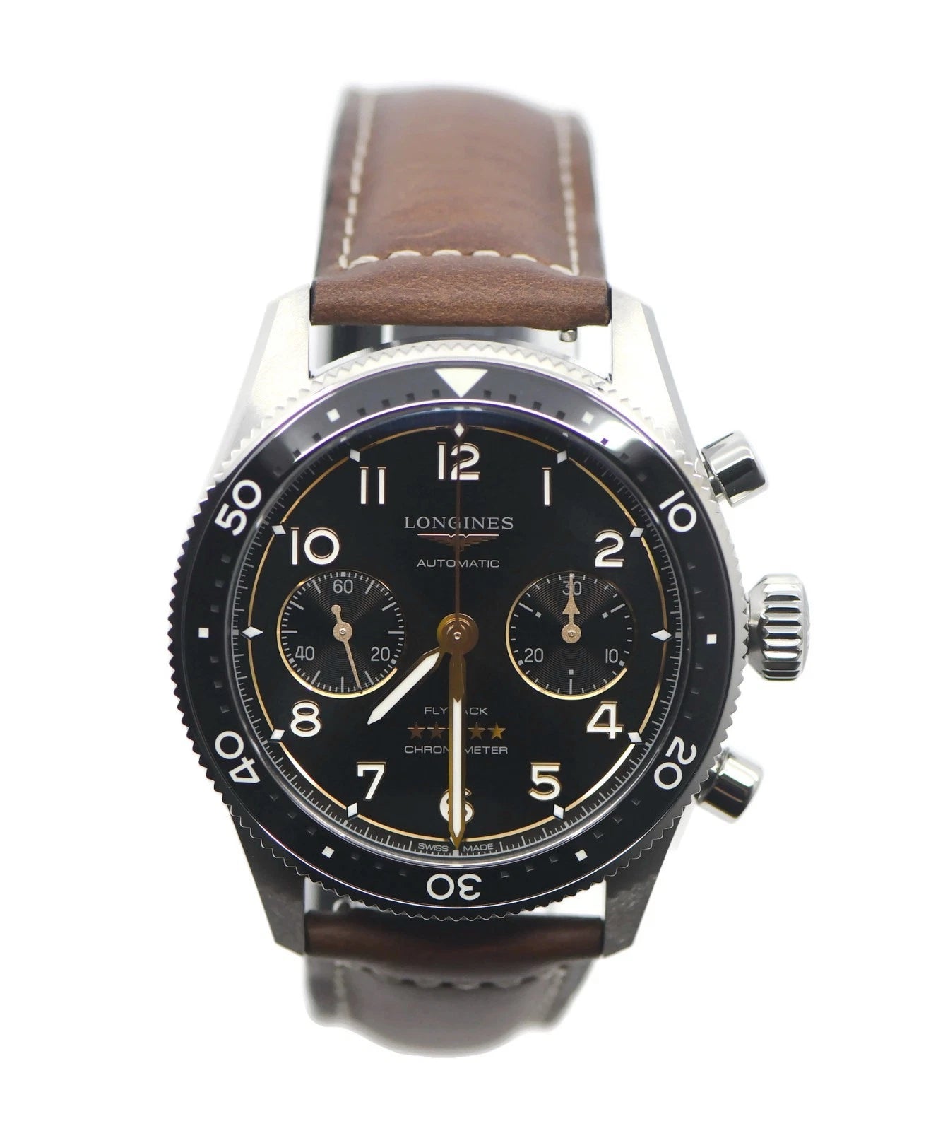 Longines Spirit Chronograph Stainless Steel Watch L38214532
