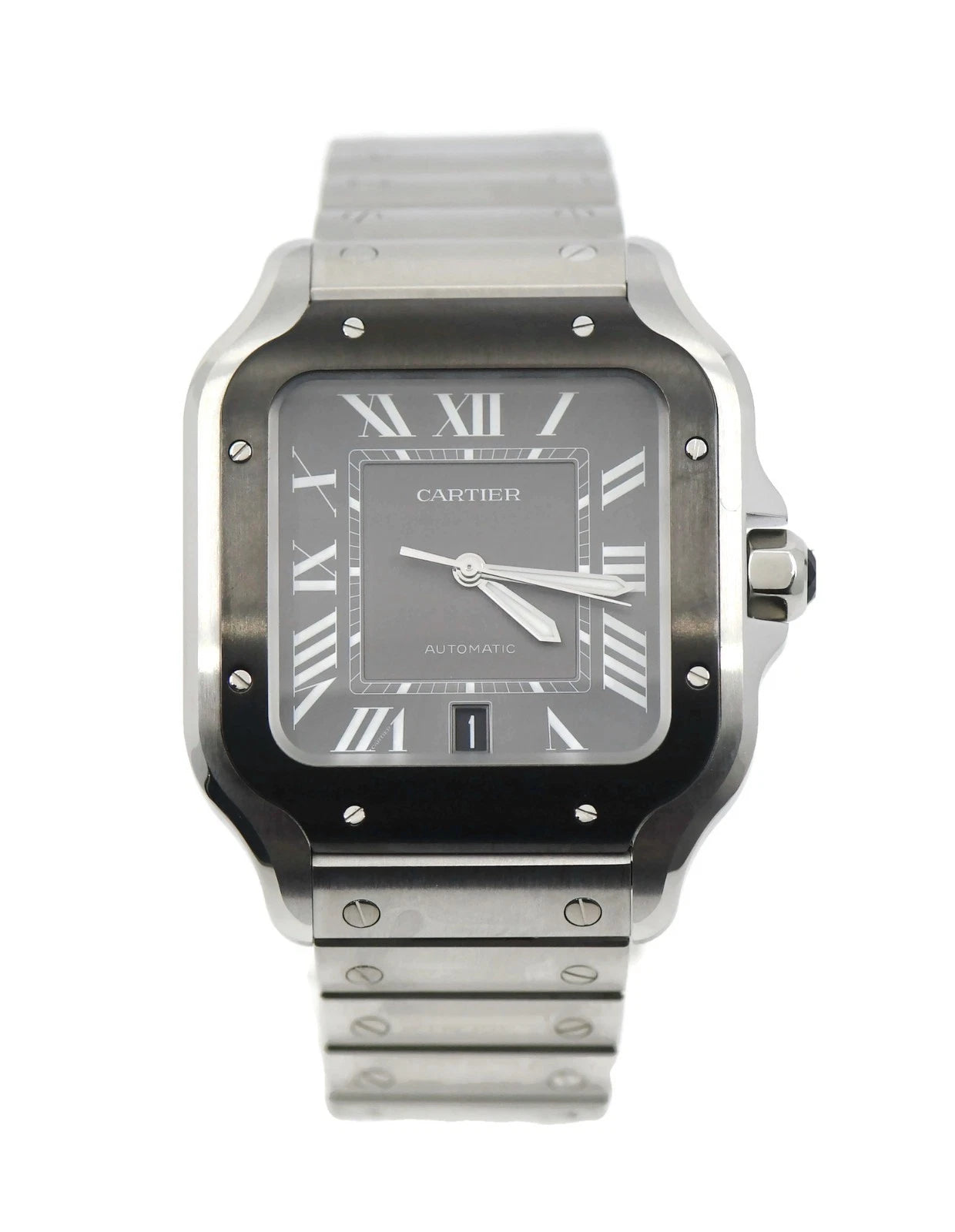 Cartier Santos Large Stainless Steel Watch WSSA0037