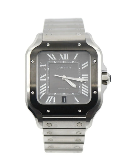 Cartier Santos Large Stainless Steel Watch WSSA0037