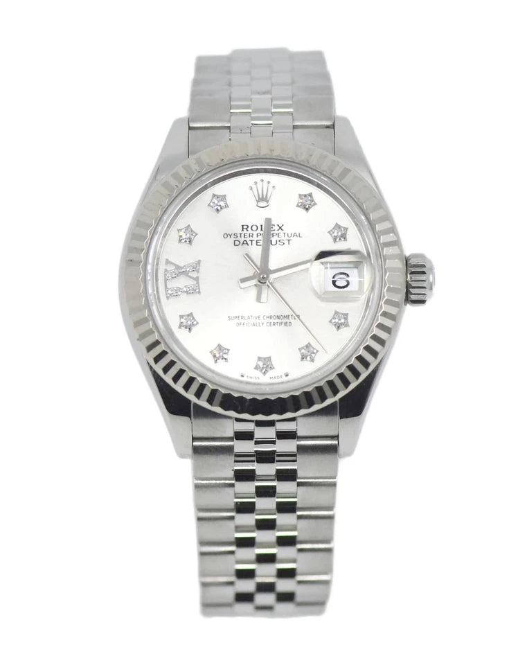 Rolex Datejust 28 Diamond Stainless Steel Watch 279174