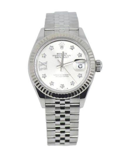 Rolex Datejust 28 Diamond Stainless Steel Watch 279174