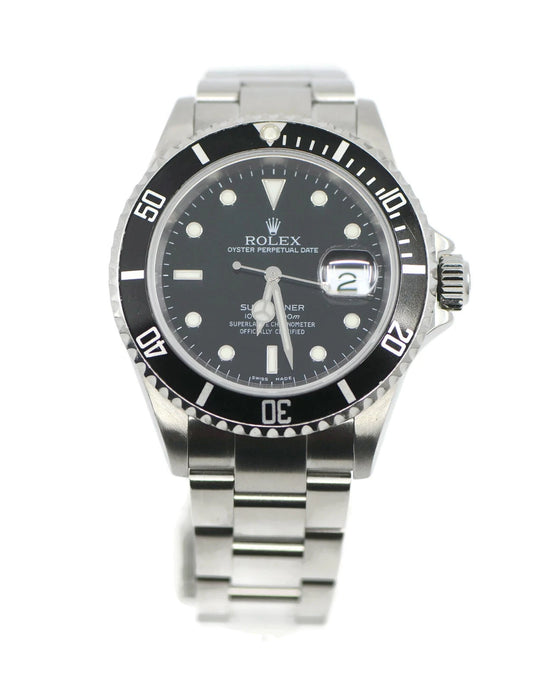 Rolex Submariner Stainless Steel Watch 16610