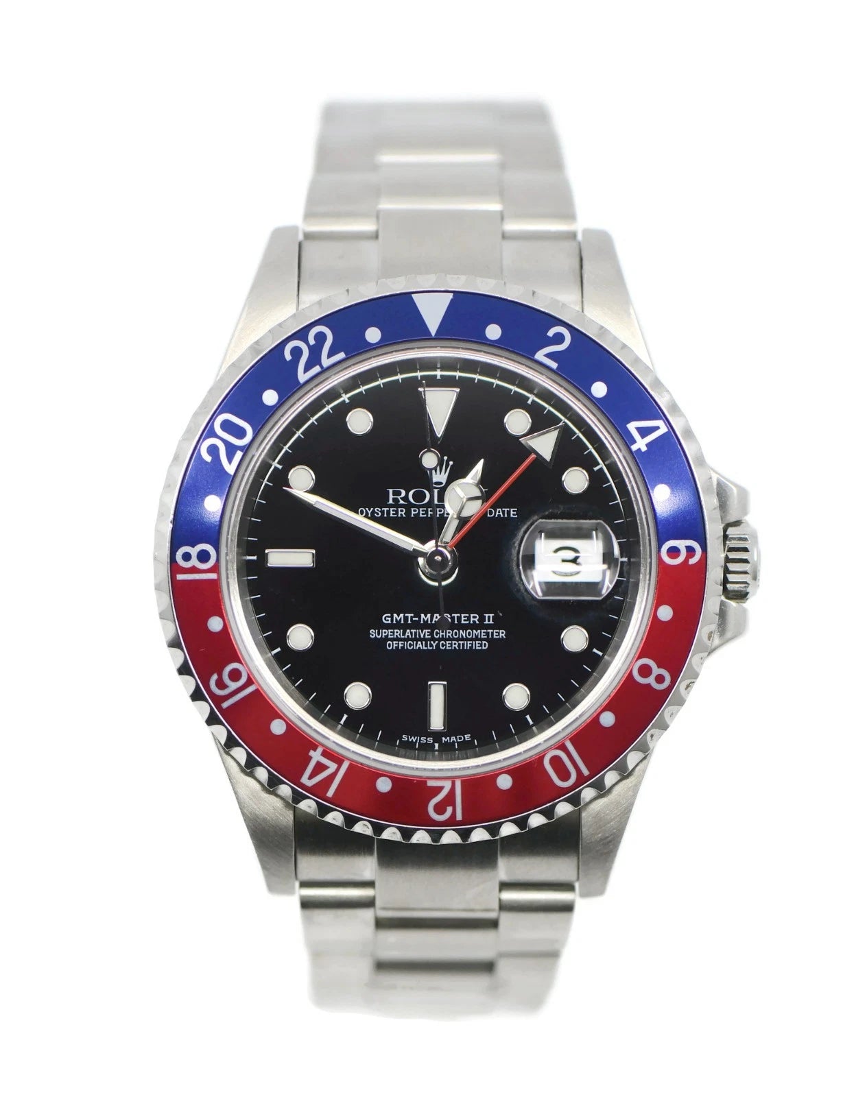 Rolex GMT-Master II Pepsi Stainless Steel Watch 16710