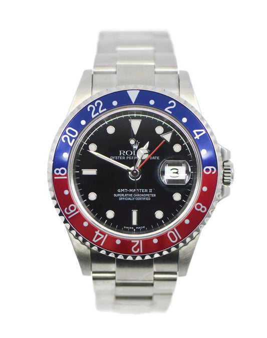 Rolex GMT-Master II Pepsi Stainless Steel Watch 16710