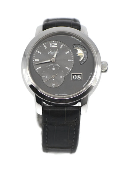 Glashutte Original Panomaticlunar Stainless Steel Watch 90-02-36-12-05