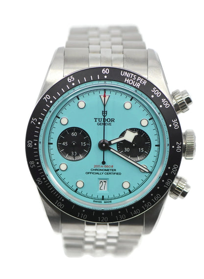 Tudor Black Bay Flamingo Stainless Steel Watch 79360N