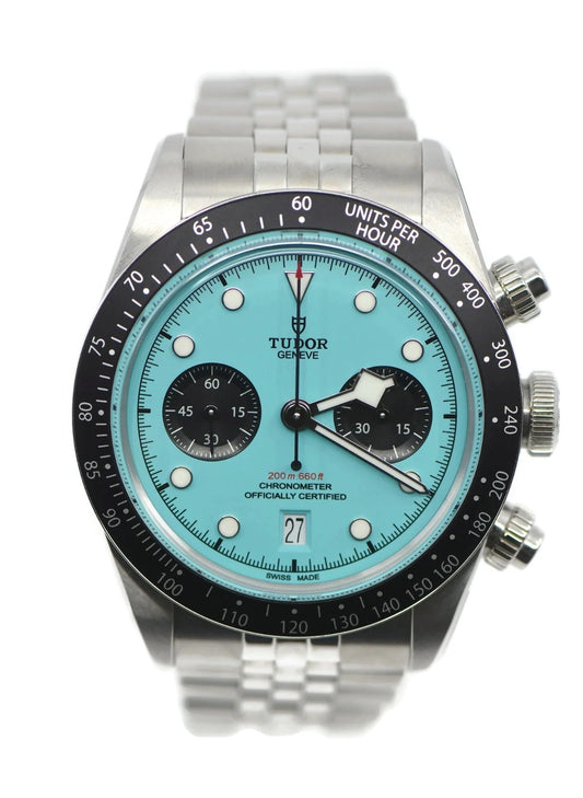 Tudor Black Bay Flamingo Stainless Steel Watch 79360N