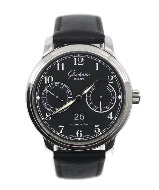 Glashutte Senator Observer Stainless Steel Watch 1-00-14-07-02-30